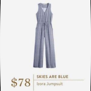 Izora Jumpsuit - Skies are Blue | Navy size Medium | New with tags